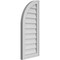 Ekena Millwork Quarter Round Top Left Surface Mount PVC Gable Vent w/ 2"W x 1-1/2"P Brickmould Frame, 14"W x 32"H GVPQL14X3202SN - alternate 2